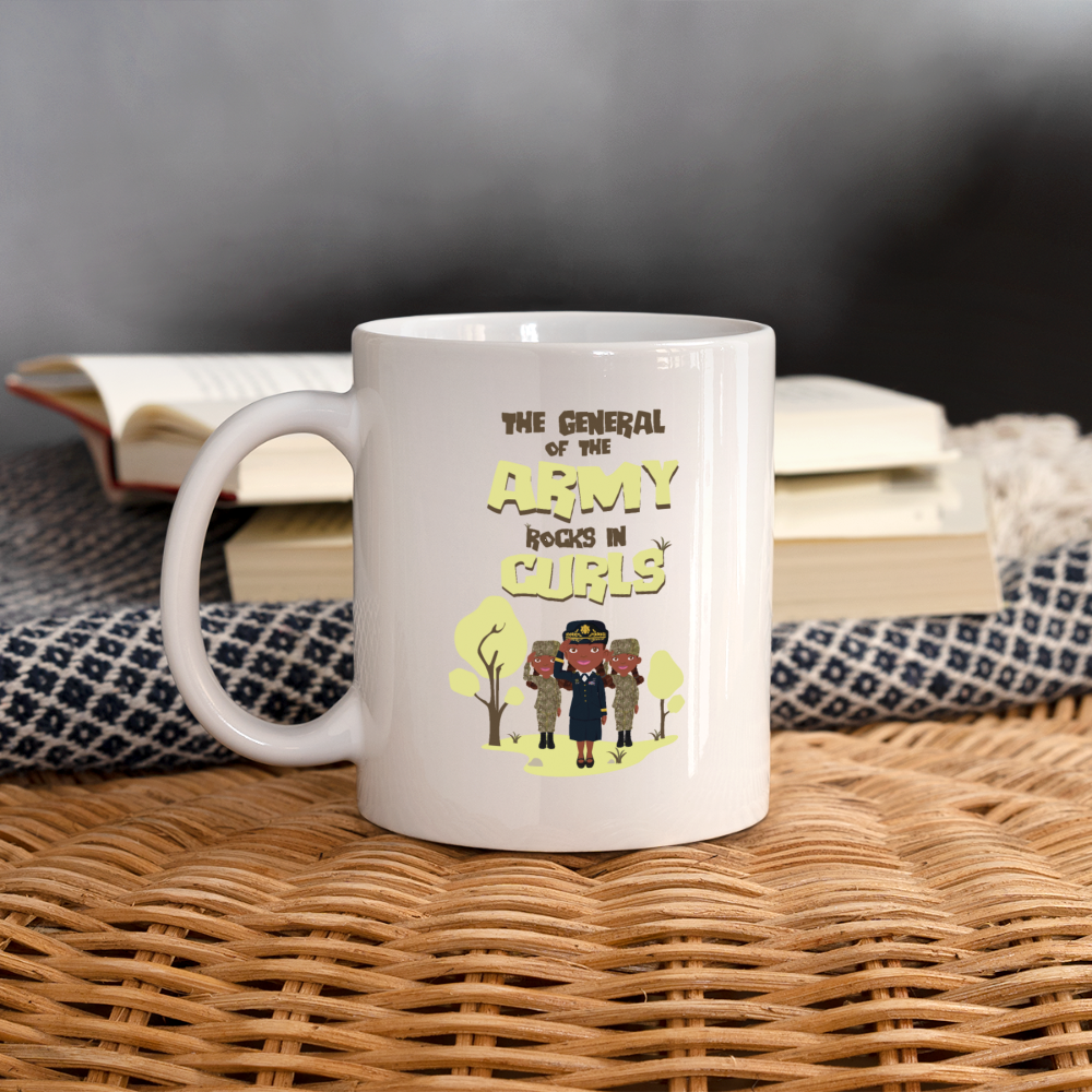 General of the Army Rocks in Curls Coffee/Tea Mug - white