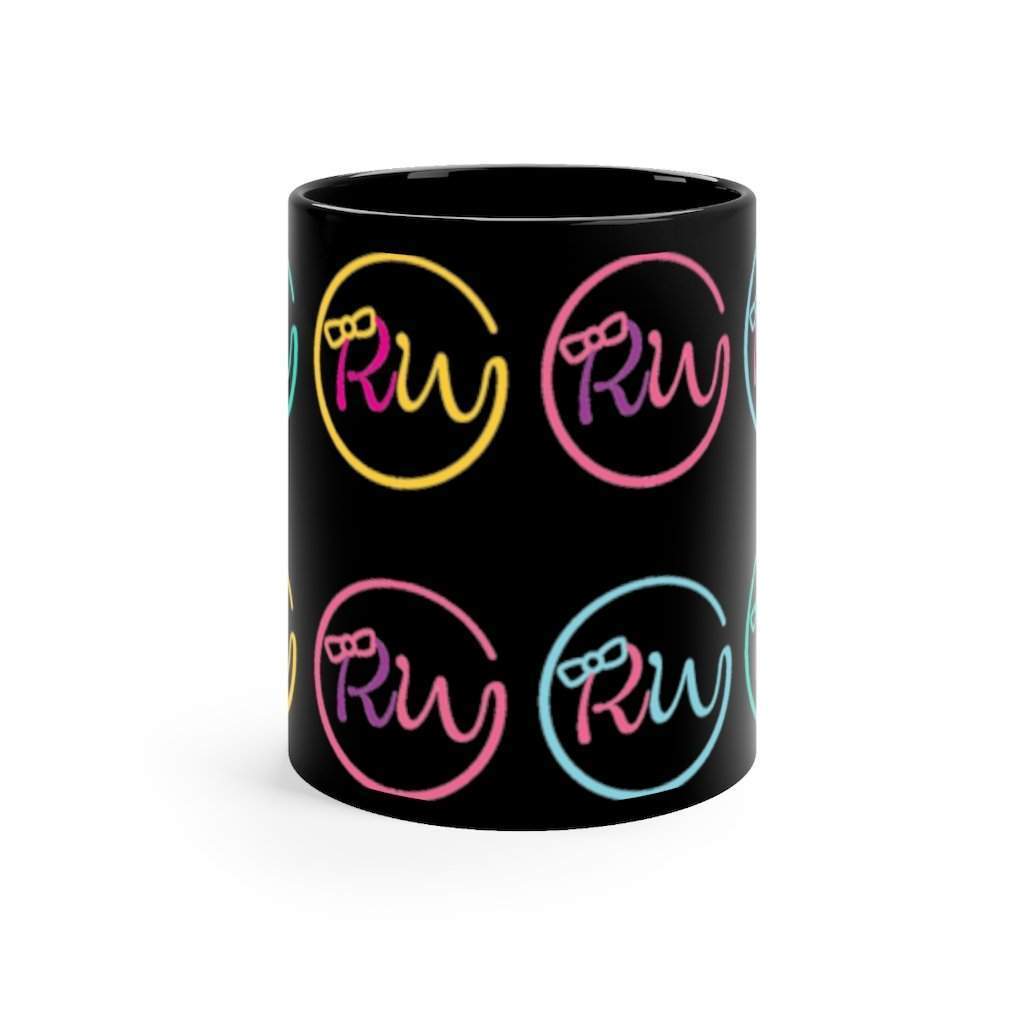 Multi Signature Logo Black mug 11oz-Riley's Way-Accessories,Mugs,Shop