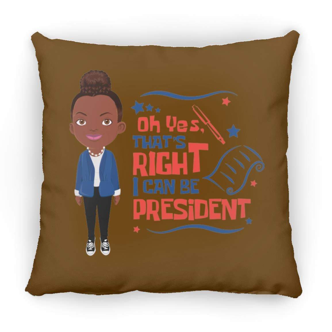 President Square Pillow 16x16-CustomCat-Accessories,Next President,Pillows