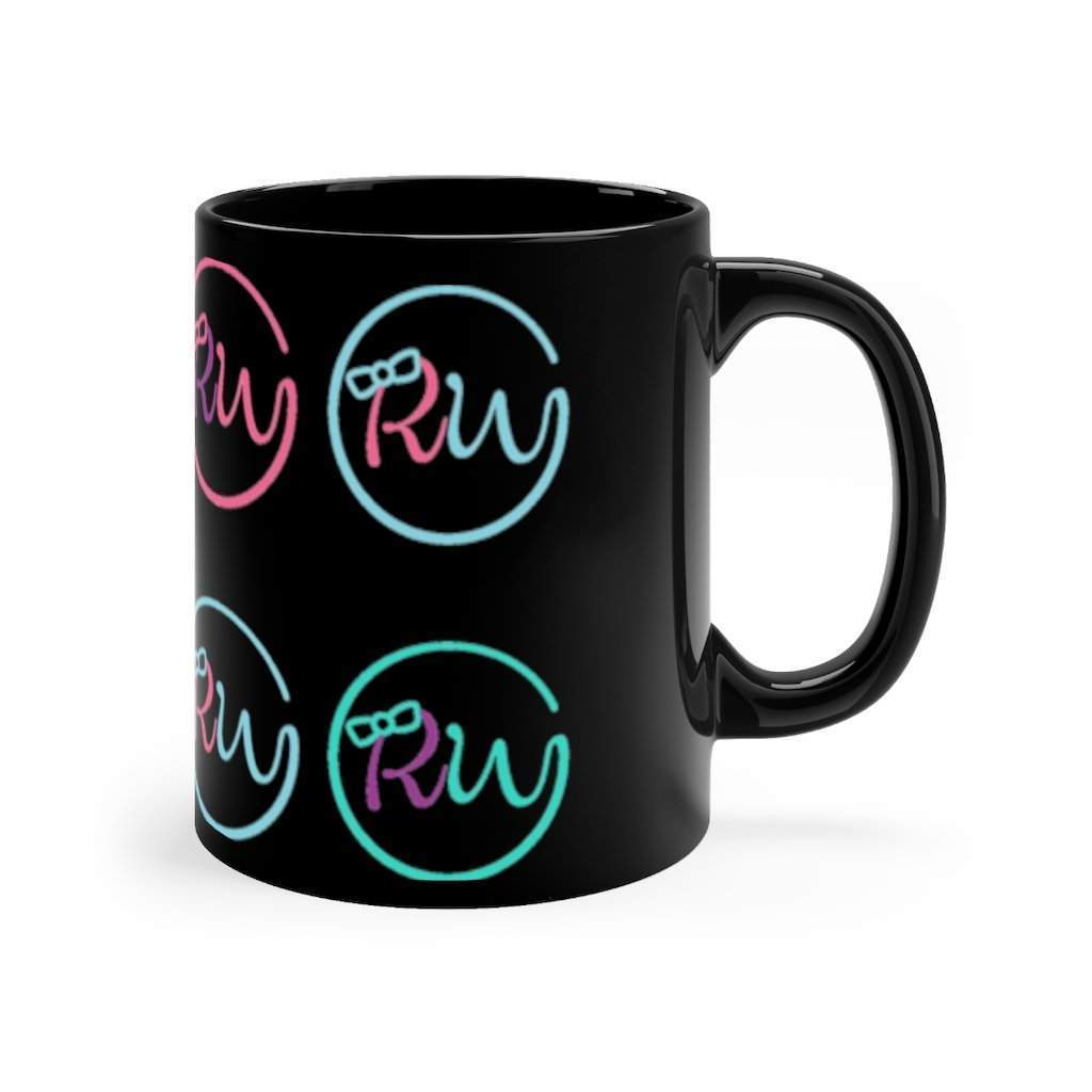 Multi Signature Logo Black mug 11oz-Riley's Way-Accessories,Mugs,Shop