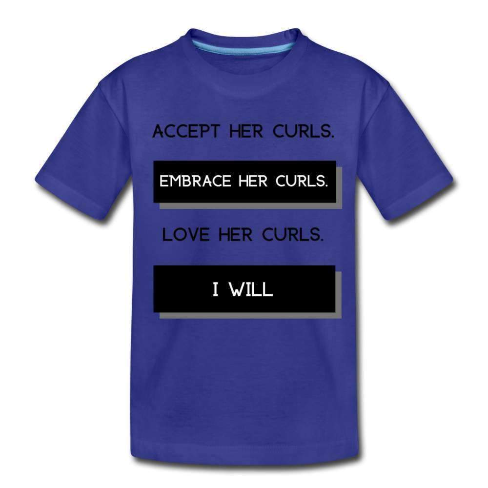 Accept Her Curls Boys T-Shirt (Black Print)-Riley's Way-Boy T shirts,Boys,Shop,T-Shirts,Together T-shirts