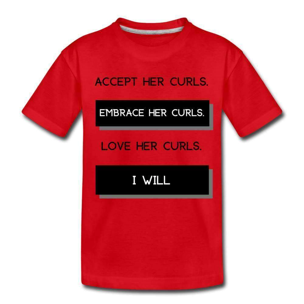 Accept Her Curls Boys T-Shirt (Black Print)-Riley's Way-Boy T shirts,Boys,Shop,T-Shirts,Together T-shirts