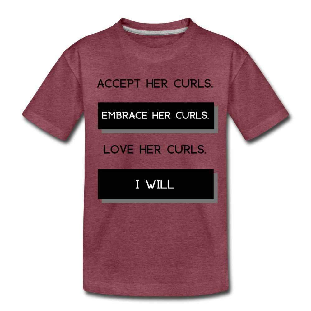 Accept Her Curls Boys T-Shirt (Black Print)-Riley's Way-Boy T shirts,Boys,Shop,T-Shirts,Together T-shirts