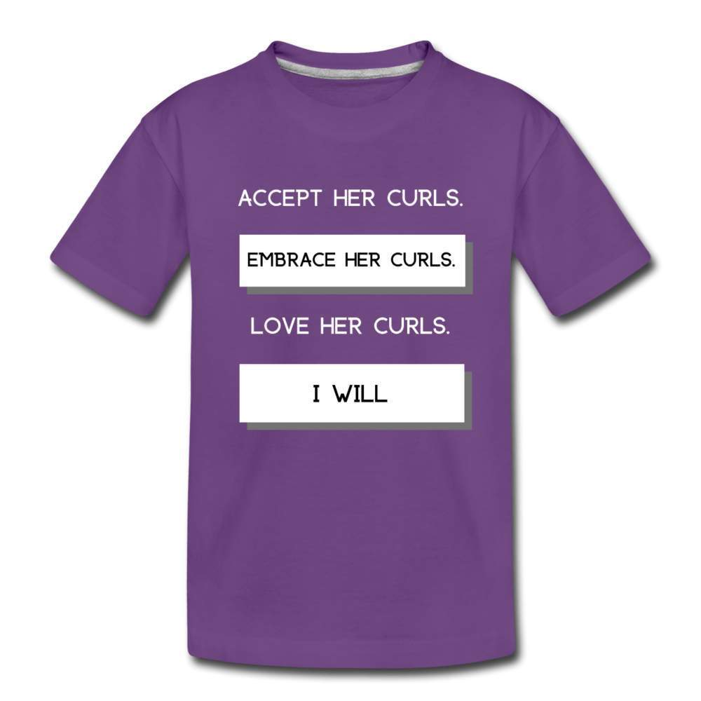 Accept Her Curls Toddler Boys T-Shirt-Riley's Way-Shop,T-Shirts