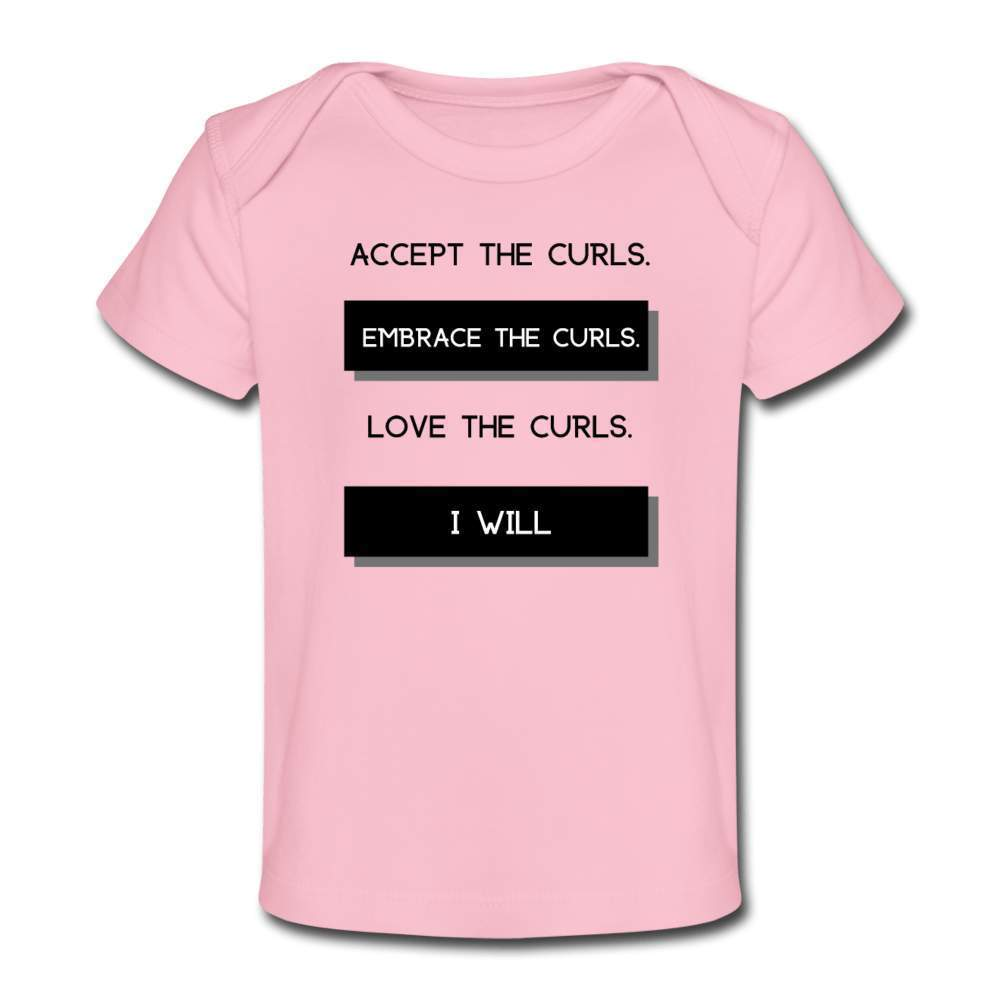 Accept The Curls Organic Girl T shirt-Riley's Way-Girls Clothes,Girls T-shirts,infant,Infants,Shop,T-Shirts