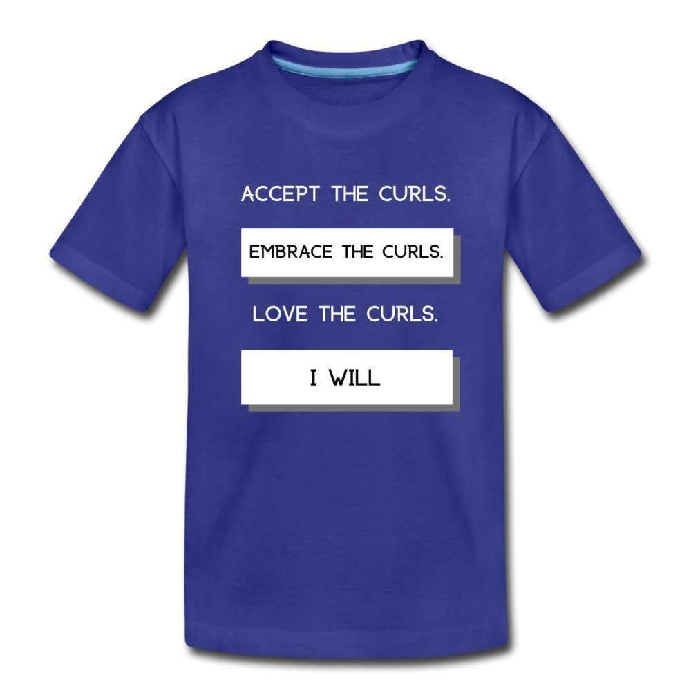 Accept The Curls Girls Toddler T-Shirt-Riley's Way-Girls - Toddlers,Girls Clothes,Shop,T-Shirts,Toddler Tees,Toddlers