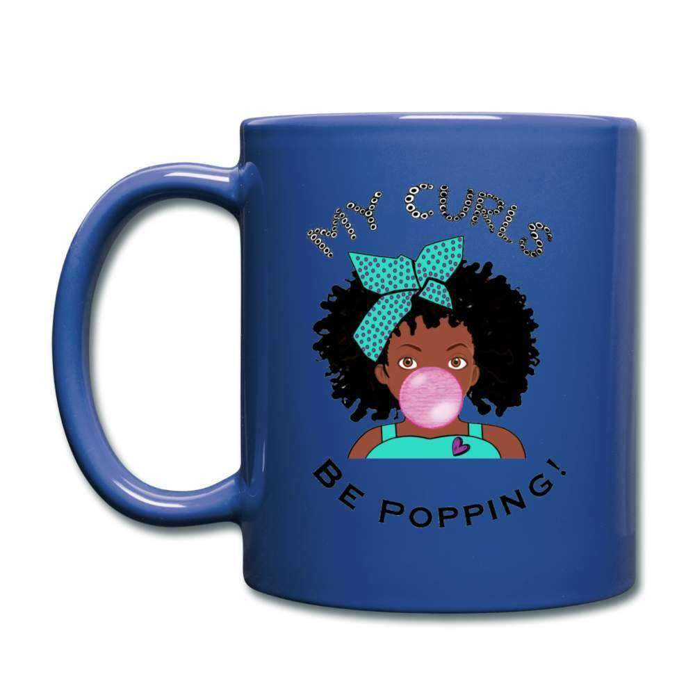 My Curls Be Popping Full Color Mug-Riley's Way-Accessories,Mugs,My Curls Be Popping,Shop