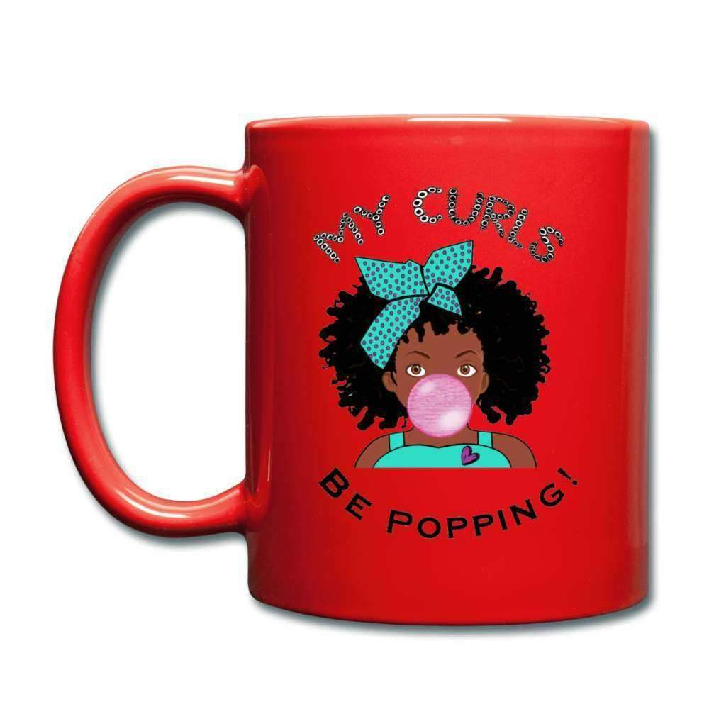 My Curls Be Popping Full Color Mug-Riley's Way-Accessories,Mugs,My Curls Be Popping,Shop