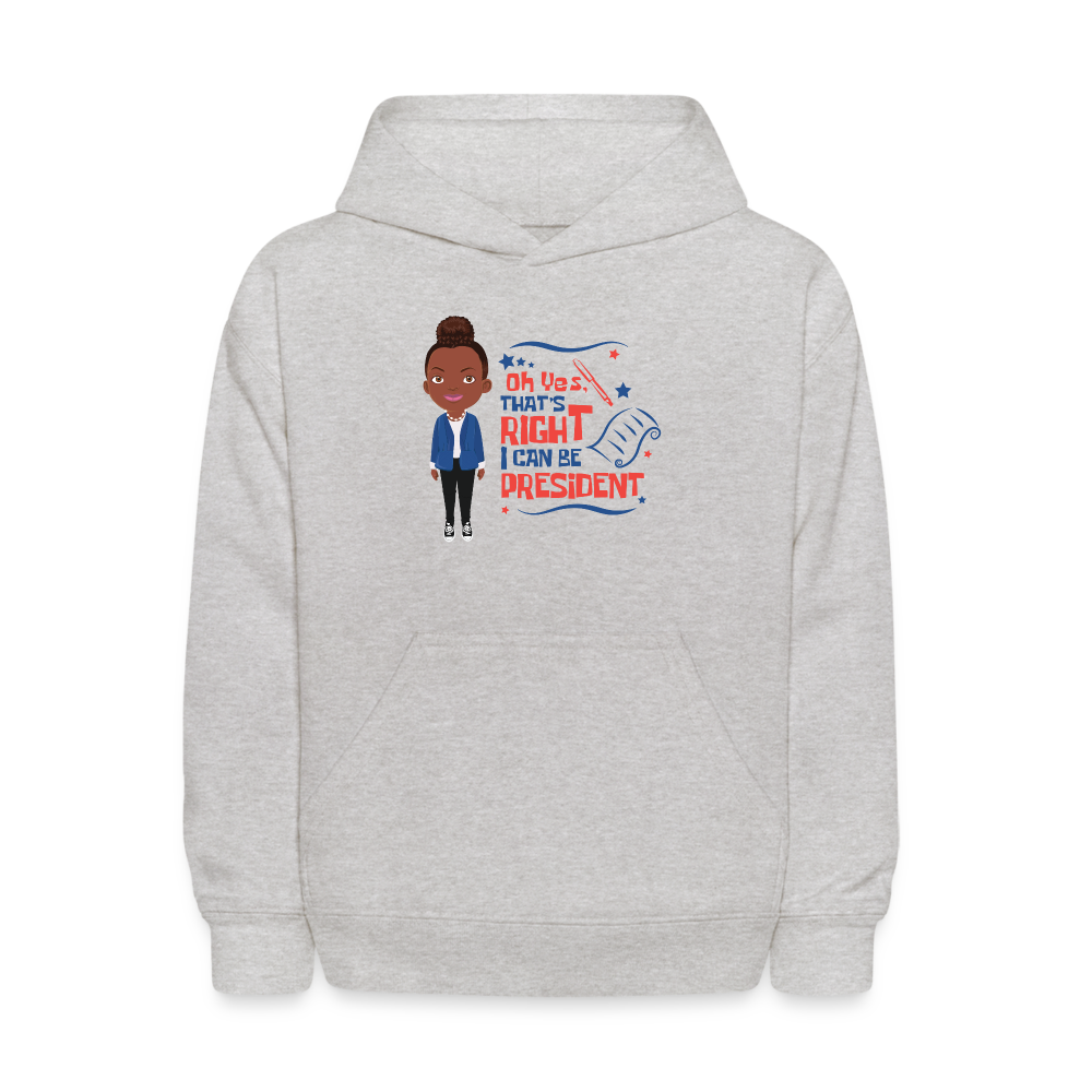 President Kids' Hoodie - heather gray