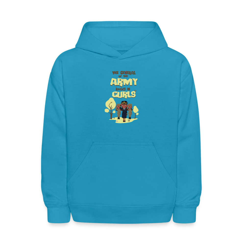 Army Kids' Hoodie - turquoise