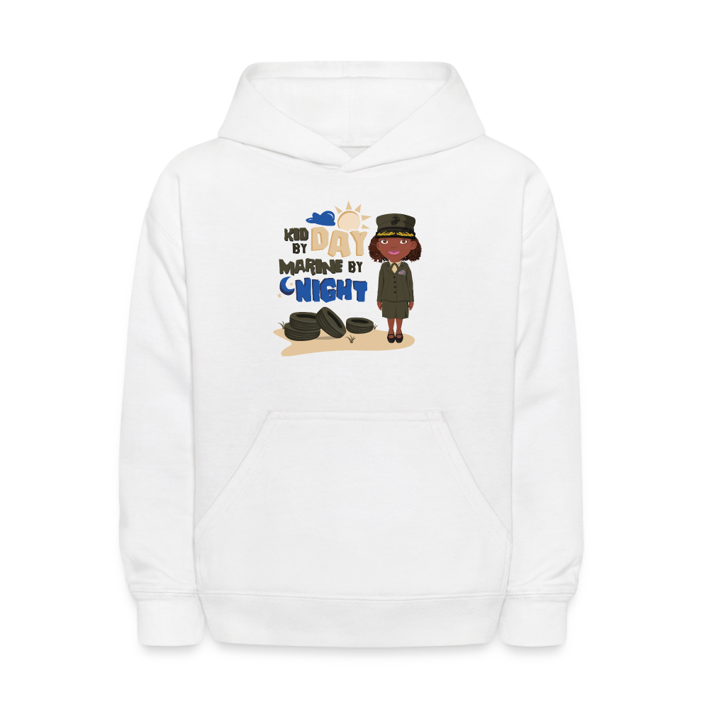 Marine's Kids' Hoodie - white