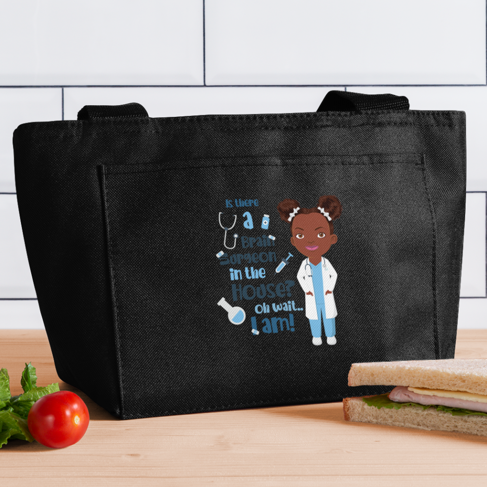 Brain Surgeon Lunch Bag - black