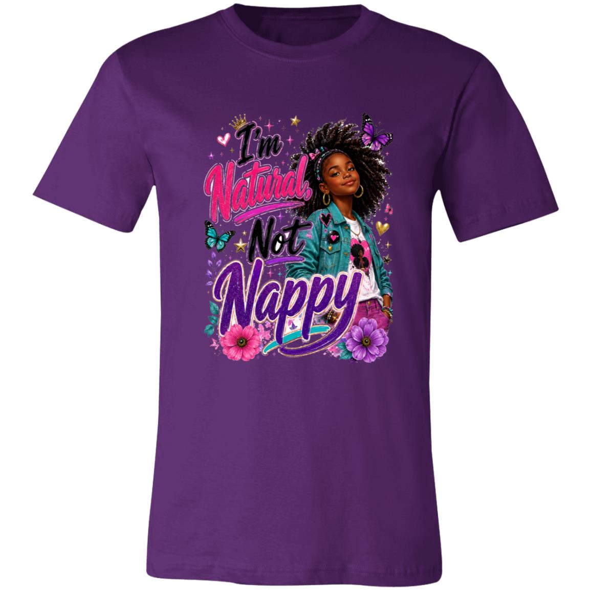 Natural Not Nappy Riley's Way natural hair tee artwork
