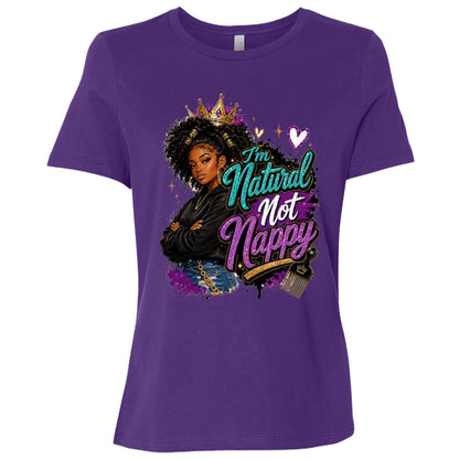 Natural Not Nappy Riley's Way natural hair tee artwork