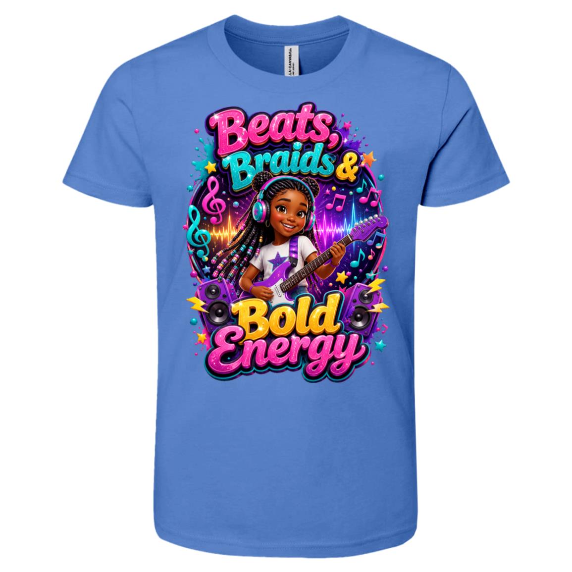 Musician/Singer career tee for girls Ages 10-12 with natural hair pride by Riley's Way