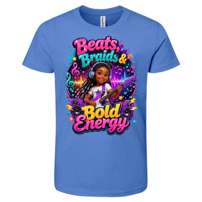 Musician/Singer career tee for girls Ages 10-12 with natural hair pride by Riley's Way