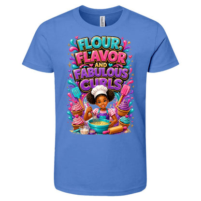 Chef career tee for girls Ages 10-12 with natural hair pride by Riley's Way