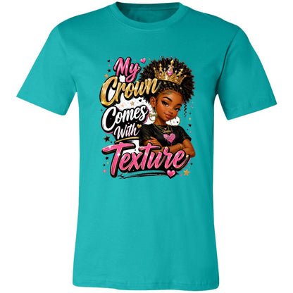 My Crown Comes With Texture Riley's Way natural hair tee artwork