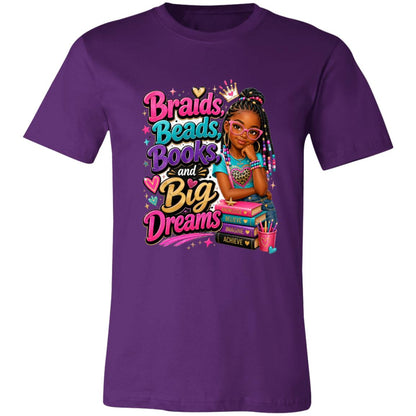 Braids, Beads, Books, and Big Dreams Riley's Way natural hair tee artwork