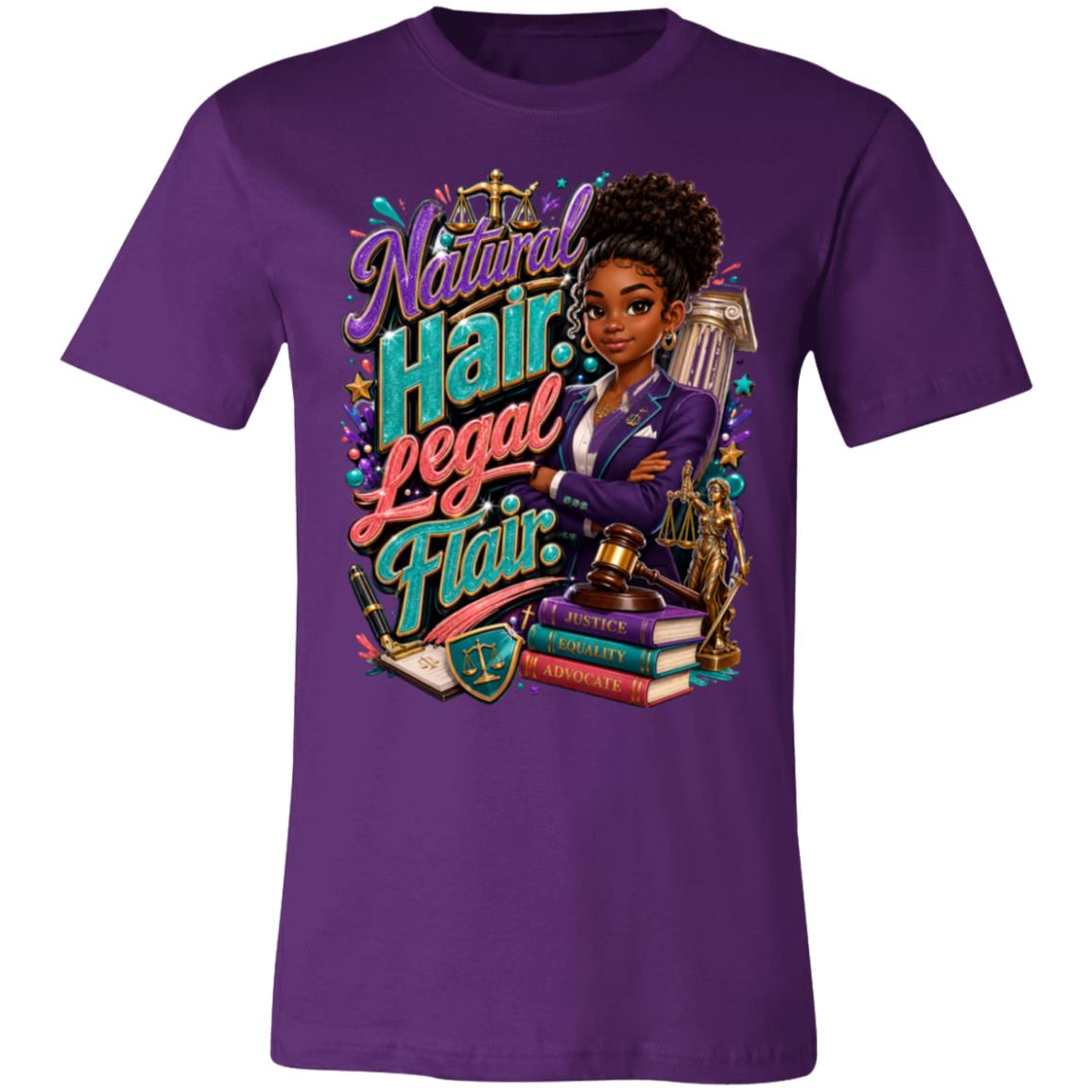 Lawyer career tee for girls Ages 13-16 with natural hair pride by Riley's Way