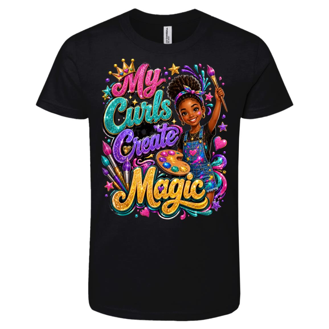 Artist career tee for girls Ages 10-12 with natural hair pride by Riley's Way
