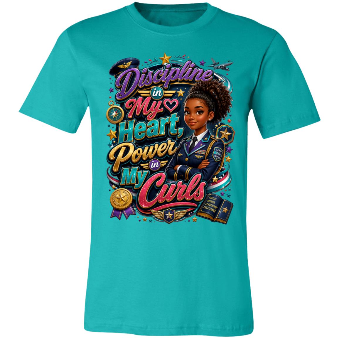Army career tee for girls Ages 13-16 with natural hair pride by Riley's Way