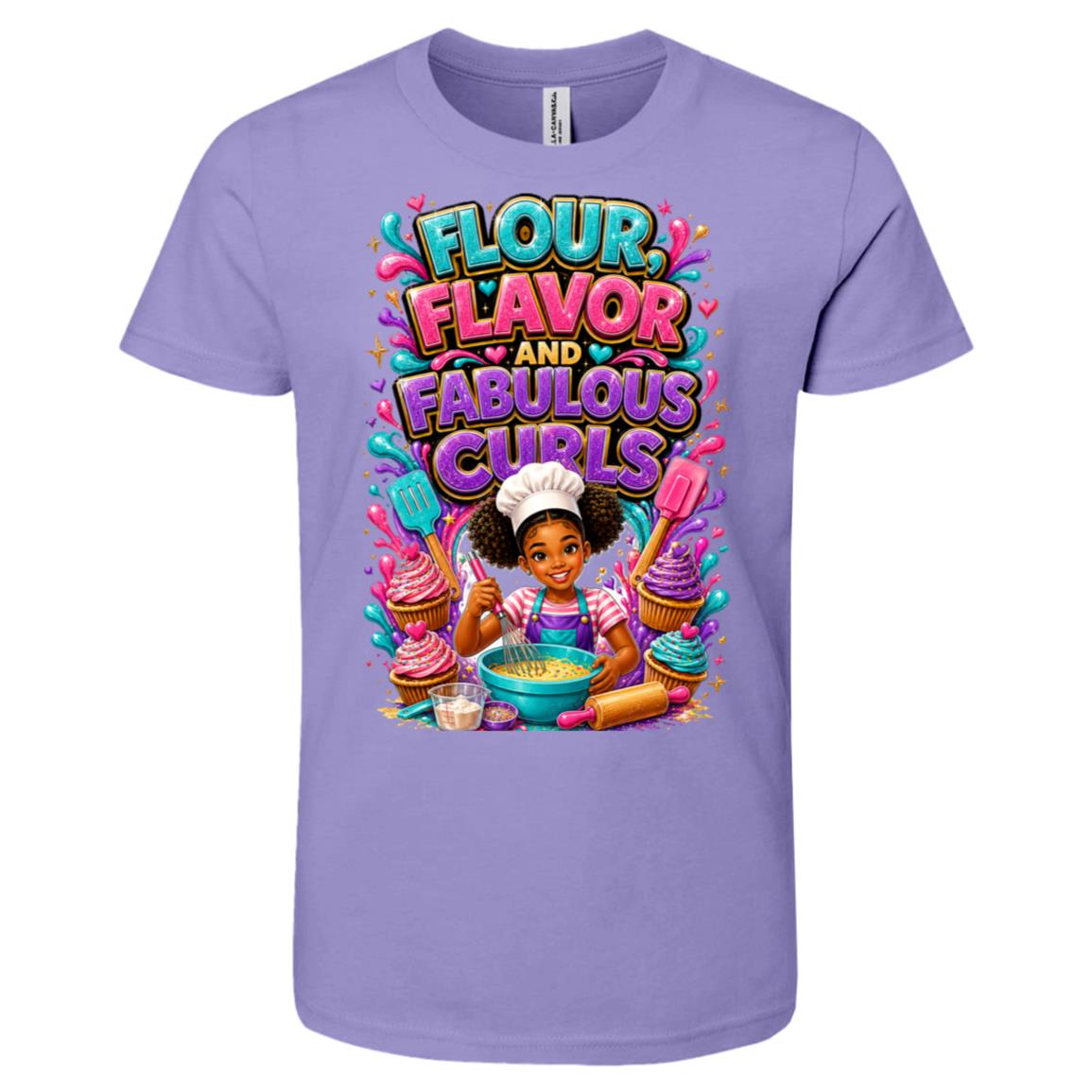 Chef career tee for girls Ages 10-12 with natural hair pride by Riley's Way