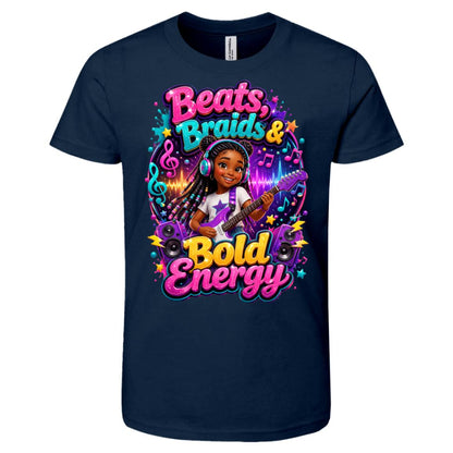 Musician/Singer career tee for girls Ages 10-12 with natural hair pride by Riley's Way