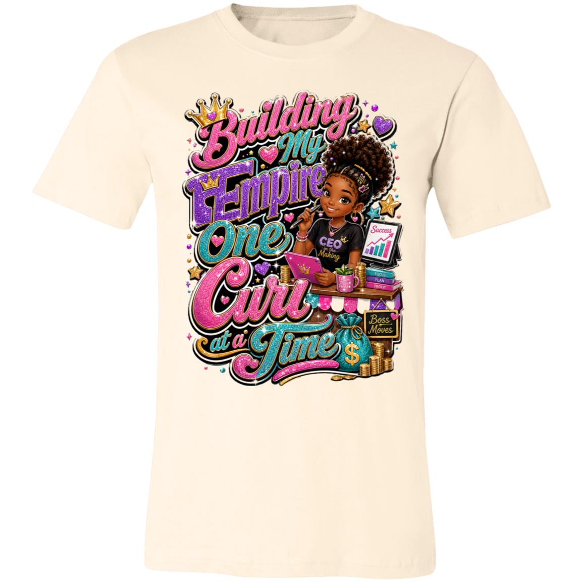 Entrepreneur career tee for girls Ages 13-16 with natural hair pride by Riley's Way