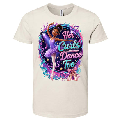 Dancer career tee for girls Ages 10-12 with natural hair pride by Riley's Way