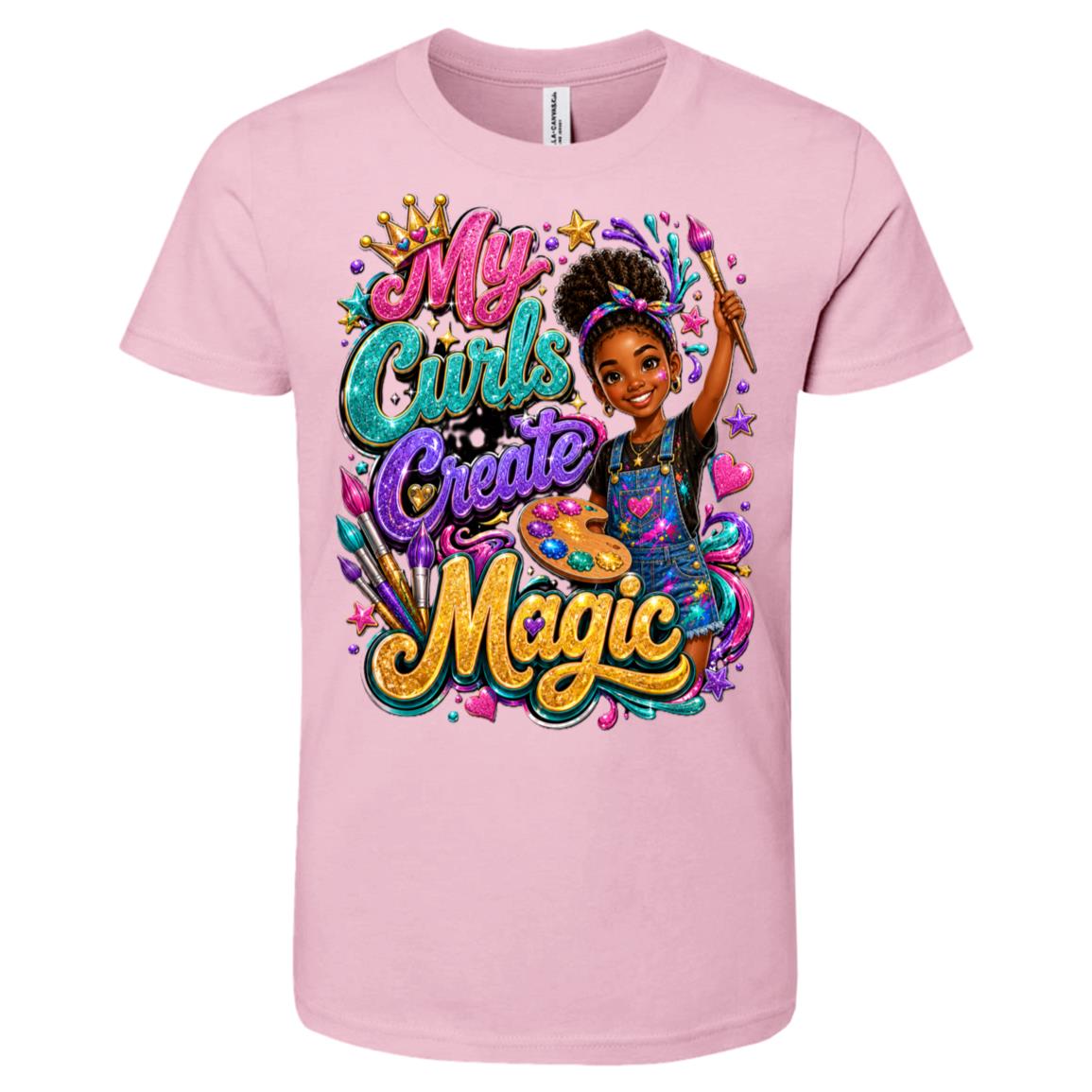 Artist career tee for girls Ages 10-12 with natural hair pride by Riley's Way