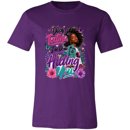 Dear Texture, I'm Done Hiding You Riley's Way natural hair tee artwork