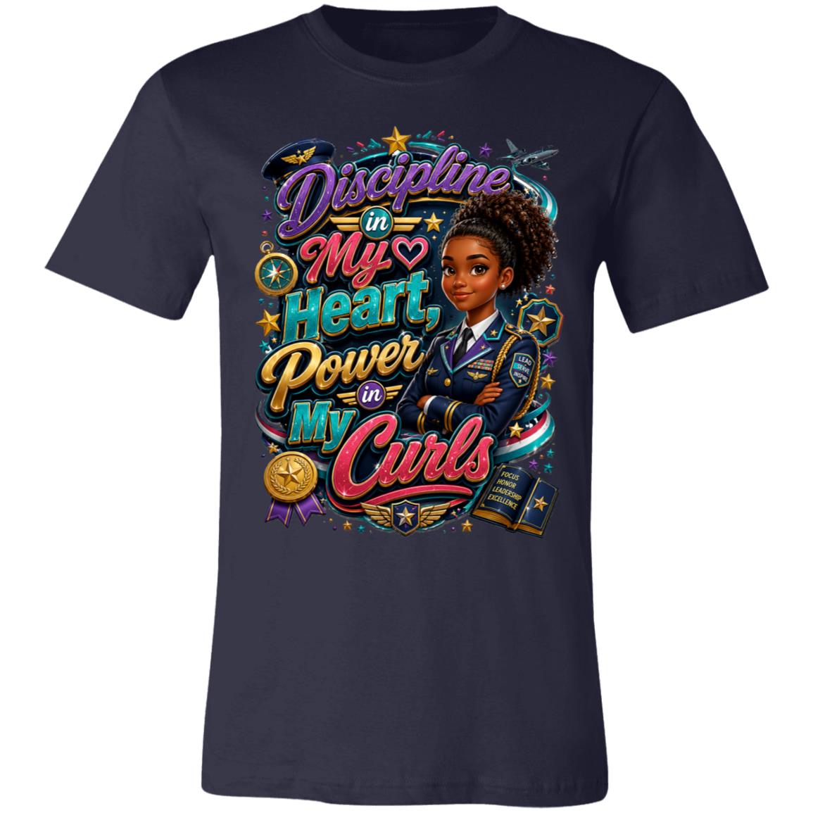 Army career tee for girls Ages 13-16 with natural hair pride by Riley's Way