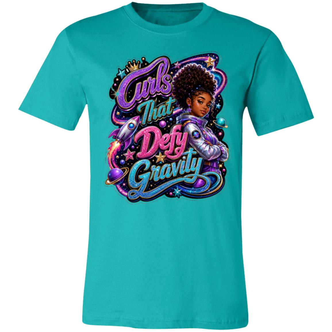 Astronaut career tee for girls Ages 13-16 with natural hair pride by Riley's Way