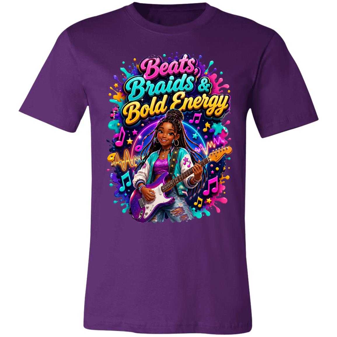 Musician/Singer career tee for girls Ages 13-16 with natural hair pride by Riley's Way