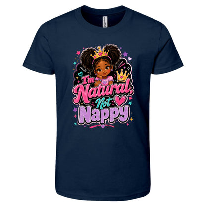 Natural Not Nappy Riley's Way natural hair tee artwork