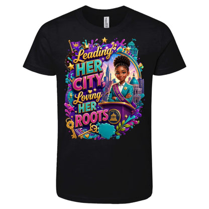Mayor career tee for girls Ages 10-12 with natural hair pride by Riley's Way