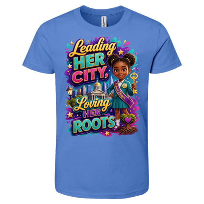 Mayor career tee for girls Ages 6-9 with natural hair pride by Riley's Way