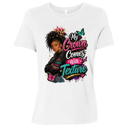My Crown Comes With Texture Riley's Way natural hair tee artwork