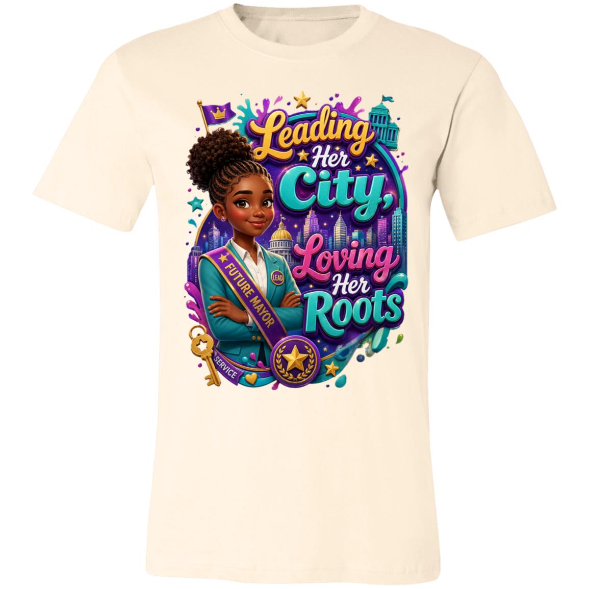 Mayor career tee for girls Ages 13-16 with natural hair pride by Riley's Way
