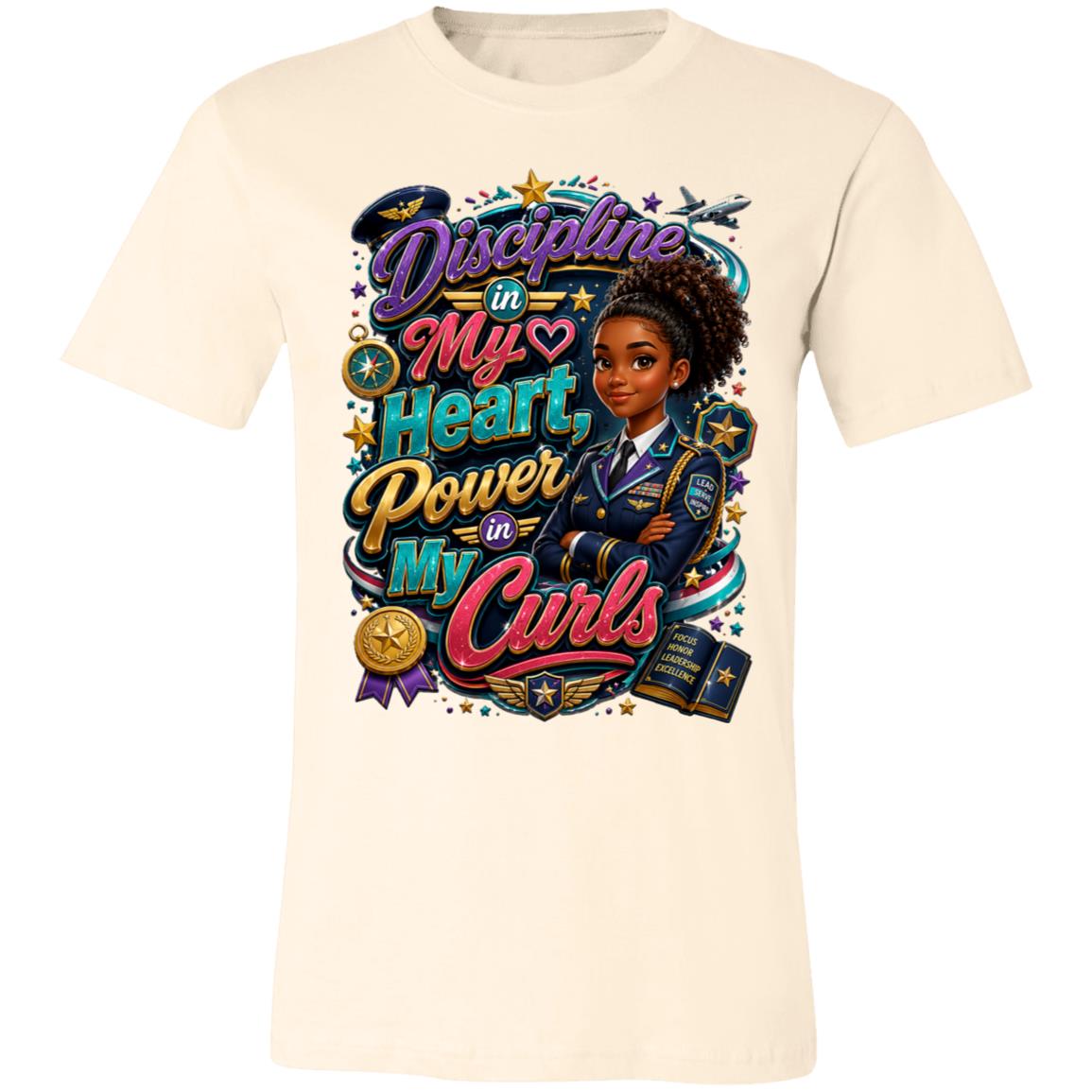 Army career tee for girls Ages 13-16 with natural hair pride by Riley's Way