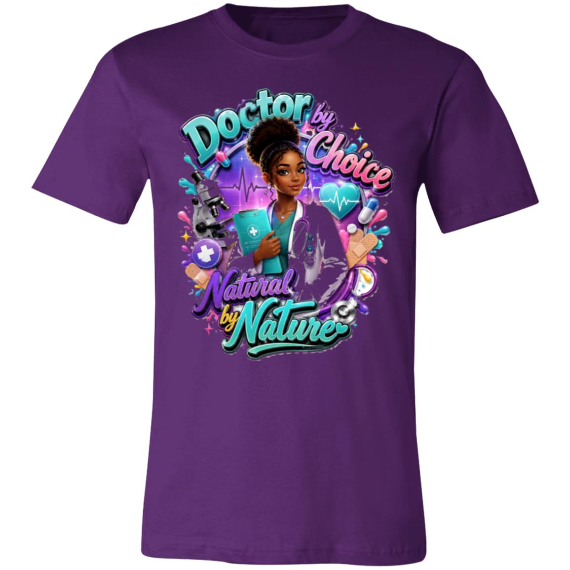 Doctor career tee for girls Ages 13-16 with natural hair pride by Riley's Way