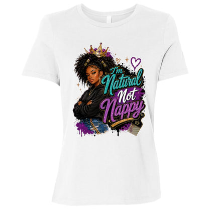 Natural Not Nappy Riley's Way natural hair tee artwork