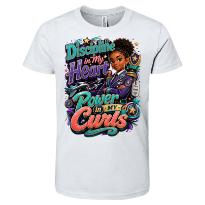 Army career tee for girls Ages 10-12 with natural hair pride by Riley's Way