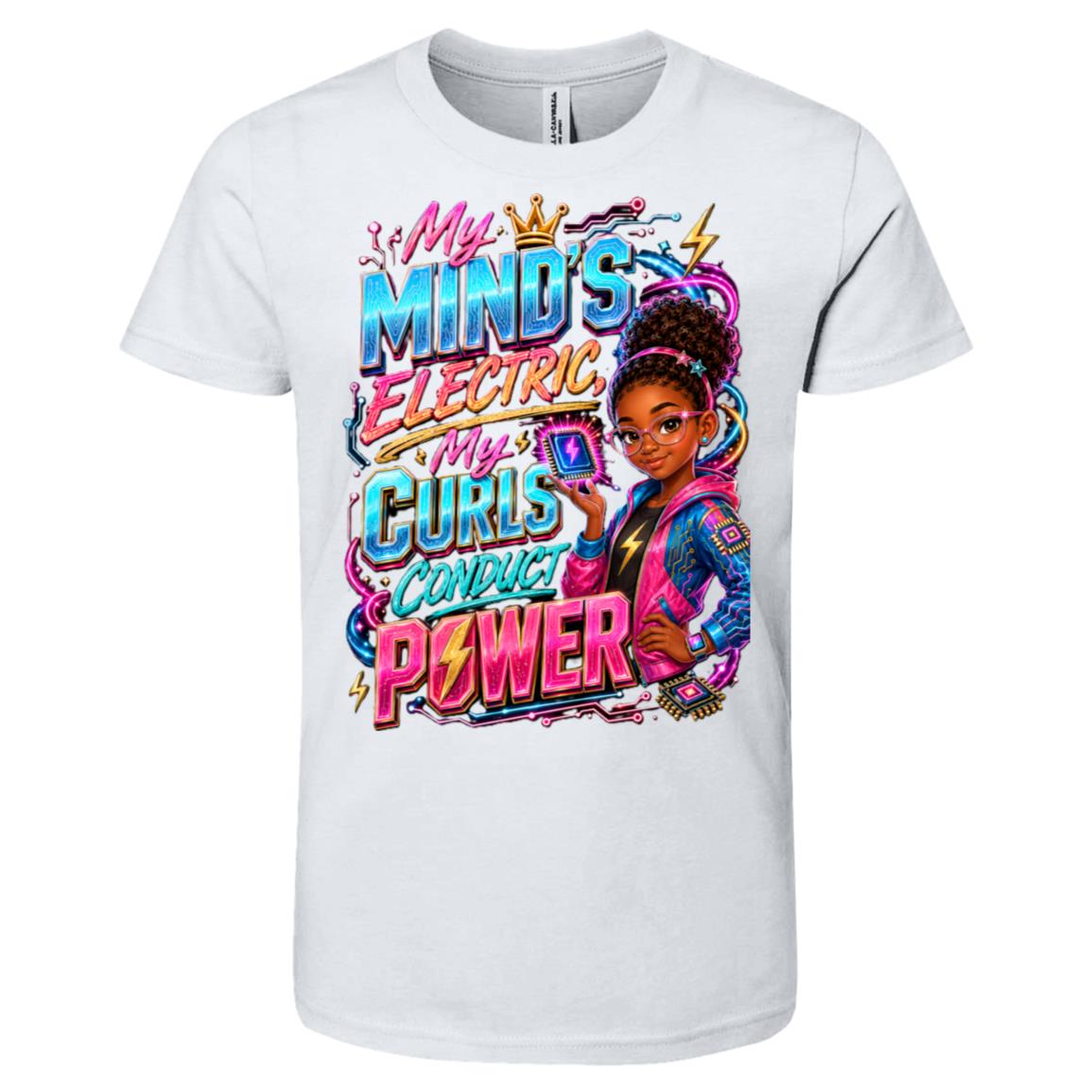 Engineer career tee for girls Ages 10-12 with natural hair pride by Riley's Way