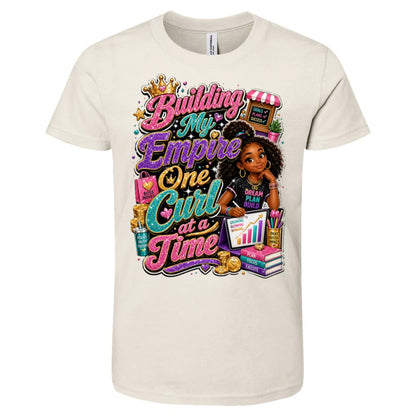 Entrepreneur career tee for girls Ages 10-12 with natural hair pride by Riley's Way