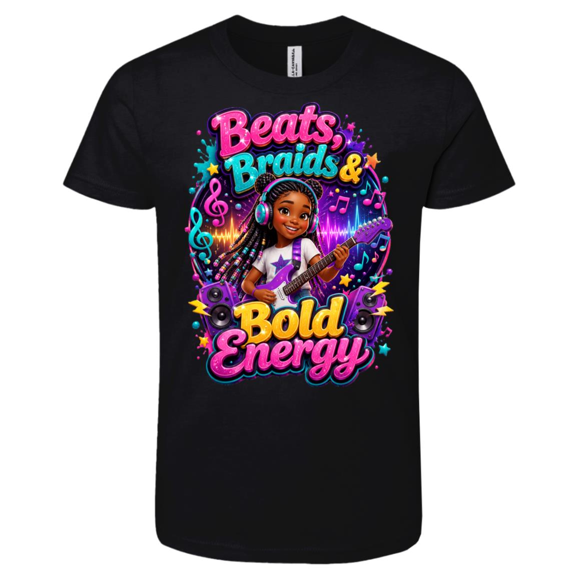 Musician/Singer career tee for girls Ages 10-12 with natural hair pride by Riley's Way