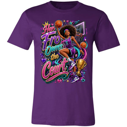 Basketball career tee for girls Ages 13-16 with natural hair pride by Riley's Way