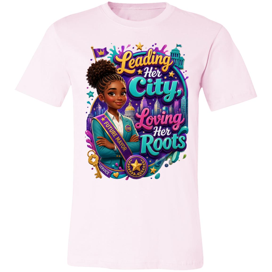 Mayor career tee for girls Ages 13-16 with natural hair pride by Riley's Way
