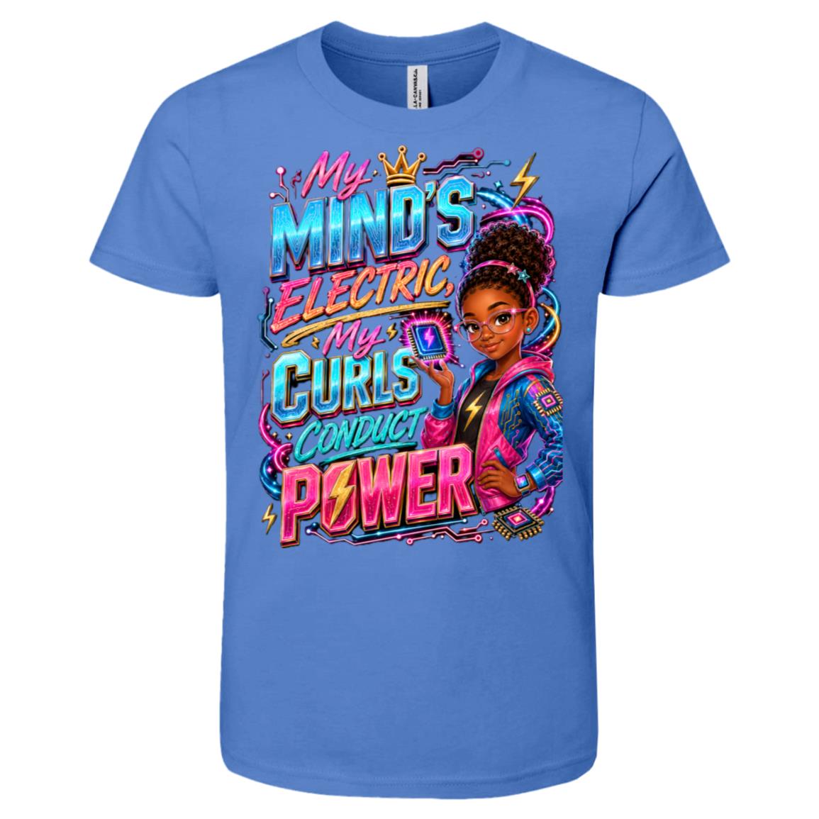 Engineer career tee for girls Ages 10-12 with natural hair pride by Riley's Way